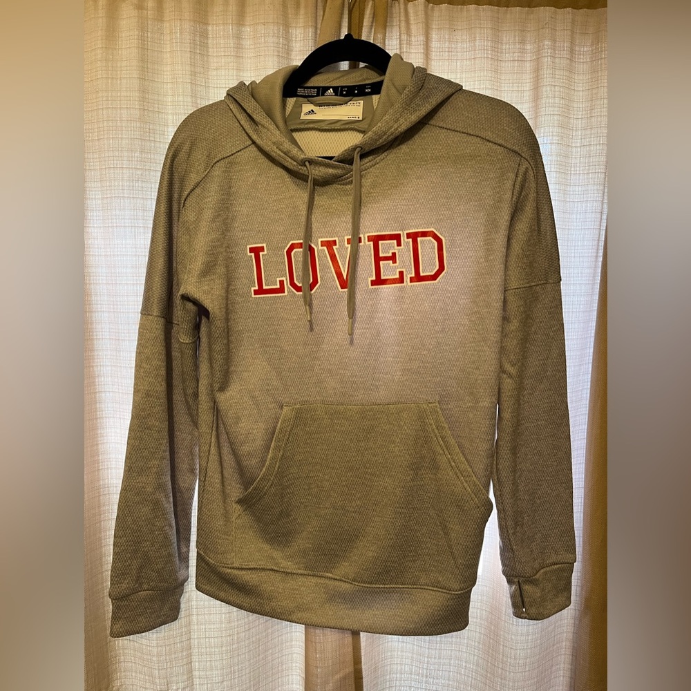 LADIES adidas hoodie gray medium Red Loved